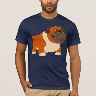 Camiseta T-shirt inglês bonito do buldogue
