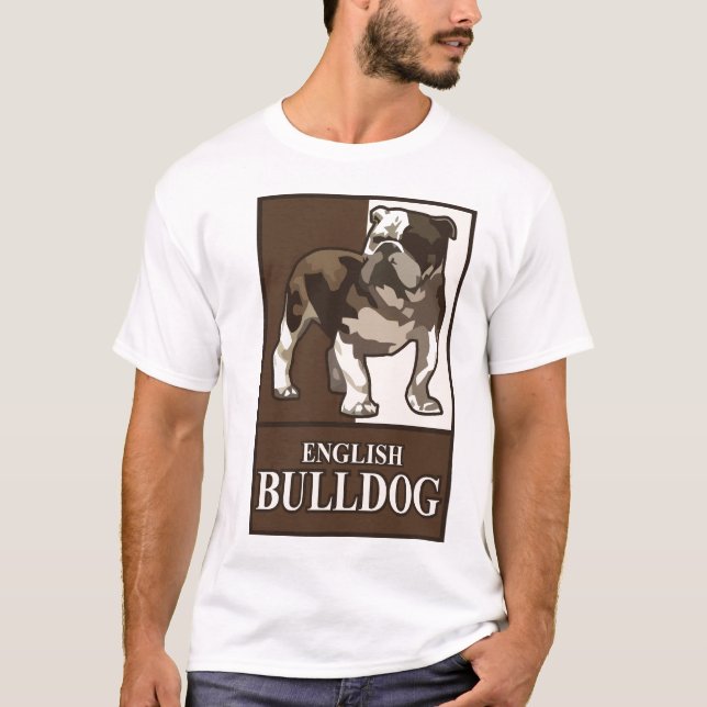 Camiseta T-shirt inglês do buldogue (Frente)