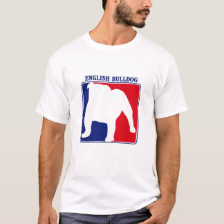 Camiseta T-shirt inglês do buldogue da liga principal