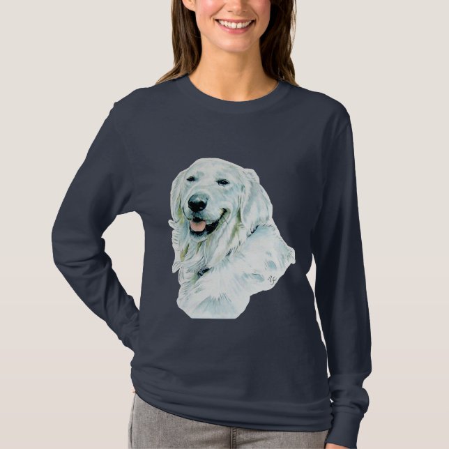 Camiseta T-shirt inglês do golden retriever (Frente)