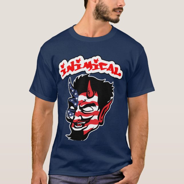 Camiseta T-Shirt Inimical American Devil (Frente)