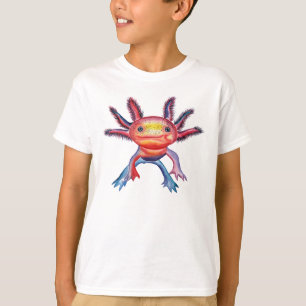 Camiseta T-shirt insolente do design do Axolotl