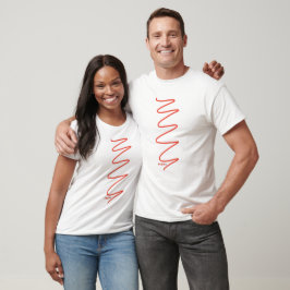 Camiseta T-Shirt Inspirational Unisex Swirl - Vermelho