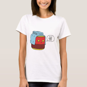 Camiseta T-Shirt inteligente engraçado Tocar Música Jazz