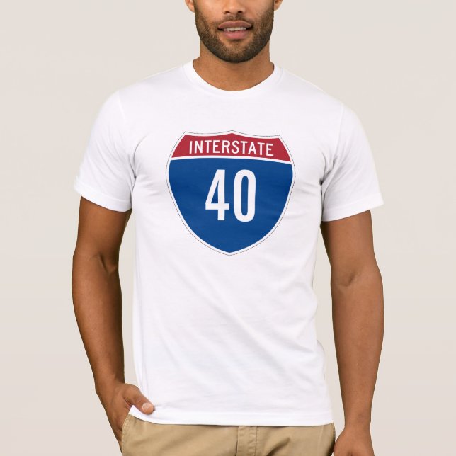 Camiseta T-Shirt Interstate 40 (Frente)