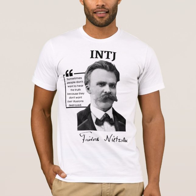 Camiseta T-Shirt INTJ - Friedrich Nietzsche (Frente)