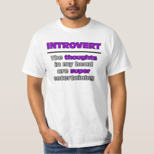 Camiseta T-shirt introvertido divertido super