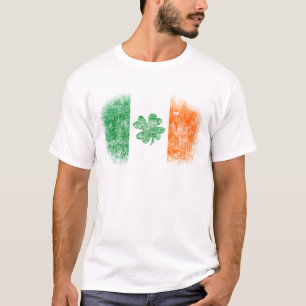 Camiseta T-shirt irlandês da bandeira