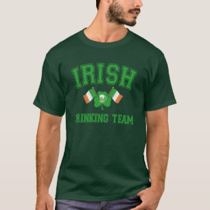 Camiseta T-shirt irlandês da equipe do bebendo