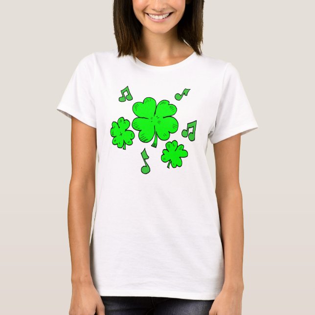 Camiseta T-shirt irlandês da música (Frente)