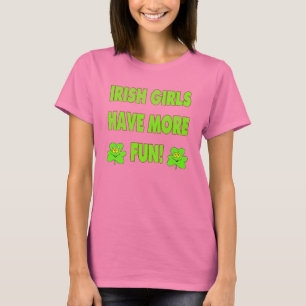 Camiseta T-shirt irlandês das meninas