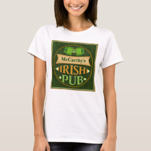Camiseta T-shirt irlandês do bar do dia de St Patrick