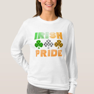 Camiseta T-shirt irlandês do damasco do orgulho do dia de