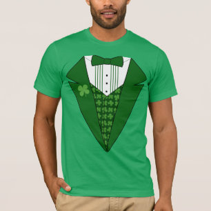Camiseta T-shirt irlandês do smoking do Leprechaun