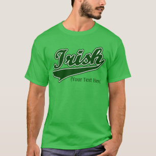 Camiseta T-shirt irlandês feito sob encomenda personalizad