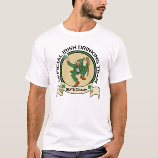 Camiseta T-shirt irlandês oficial da equipe do bebendo