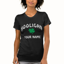 T-shirt irlandês personalizado do hooligan