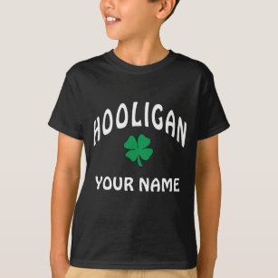 Camiseta T-shirt irlandês personalizado do hooligan