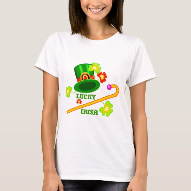 Camiseta T-Shirt Irlandês Sortudo (Frente)