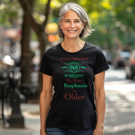 Camiseta T-Shirt Irmã Engraçado Personalizada - Humor com I