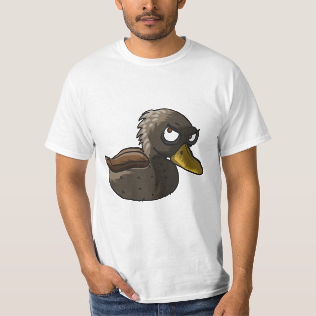 Camiseta T-shirt irritado do pato (Frente)