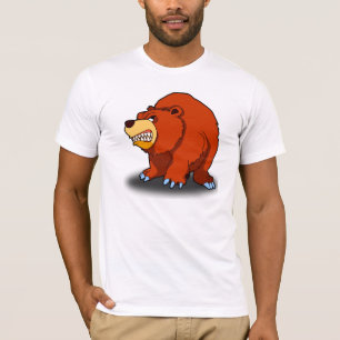 Camiseta T-shirt irritado do urso