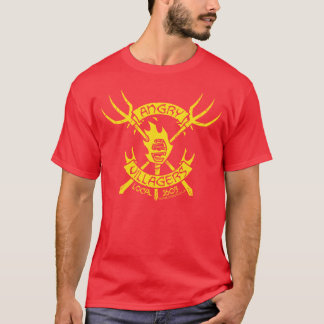 Camiseta T-shirt irritado dos aldeões (amarelo/vermelho)