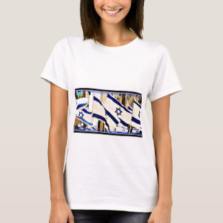 Camiseta T-shirt israelita da bandeira