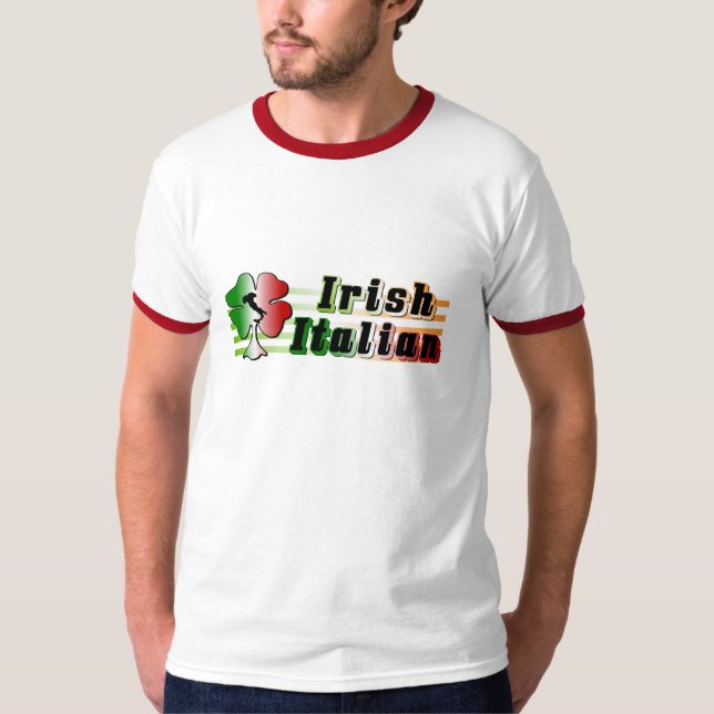 Camiseta T-shirt italiano irlandês (Frente)