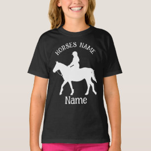 Camiseta T-shirt itinerante em cavalos personalizados