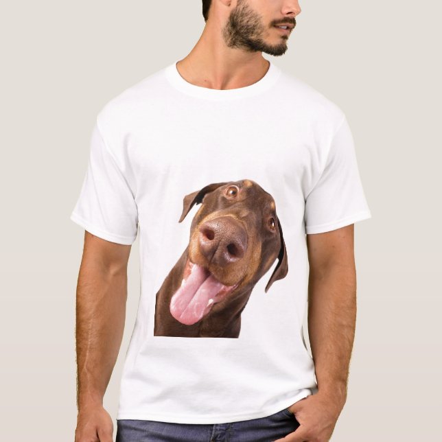 Camiseta T-shirt J003 do Doberman (Frente)