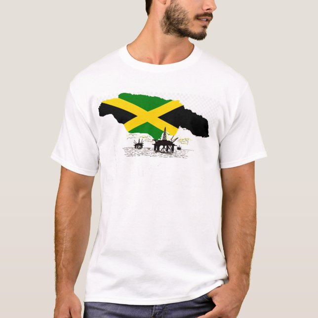 Camiseta T-Shirt JAMAICAN OIL RICH NATION (Frente)