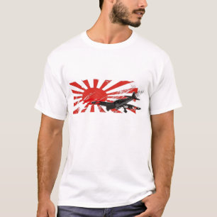 Camiseta T-shirt japonês da bandeira de Sun de ascensão d