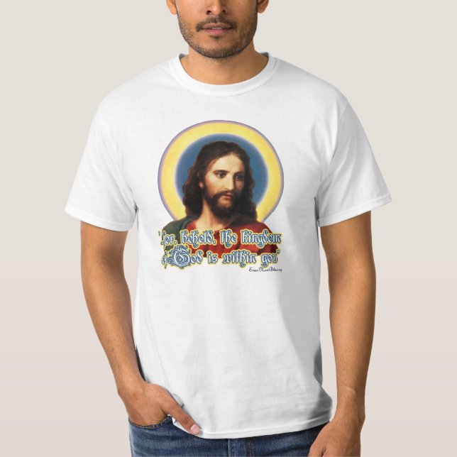 Camiseta T-shirt JC01 dos homens do cristo (Frente)