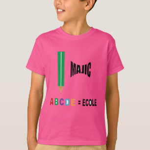 Camiseta T-shirt jersey azul MAGIC ESCOLA