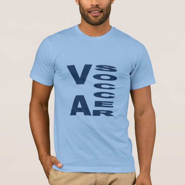 Camiseta T-shirt jersey bleu ciel  homme  VIRGINIA  SOCCER  (Frente)