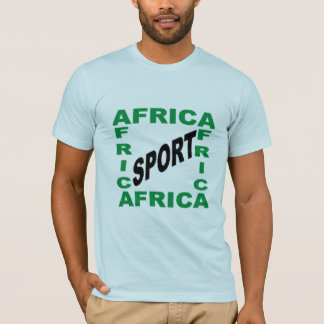 Camiseta T-shirt jersey bleu clair homme AFRICA SPORT