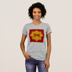 Camiseta T-shirt jersey cinzento mulheres Desenho ESPANA