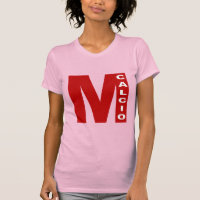T-shirt jersey fim recortar MILANO CALCIO