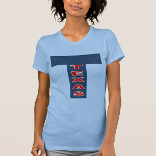 Camiseta T-shirt jersey fino azul céu TEXAS