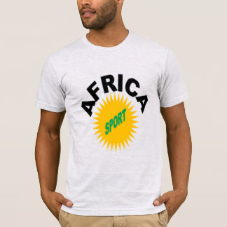 Camiseta T-shirt jersey gris cendré homme AFRICA SPORT