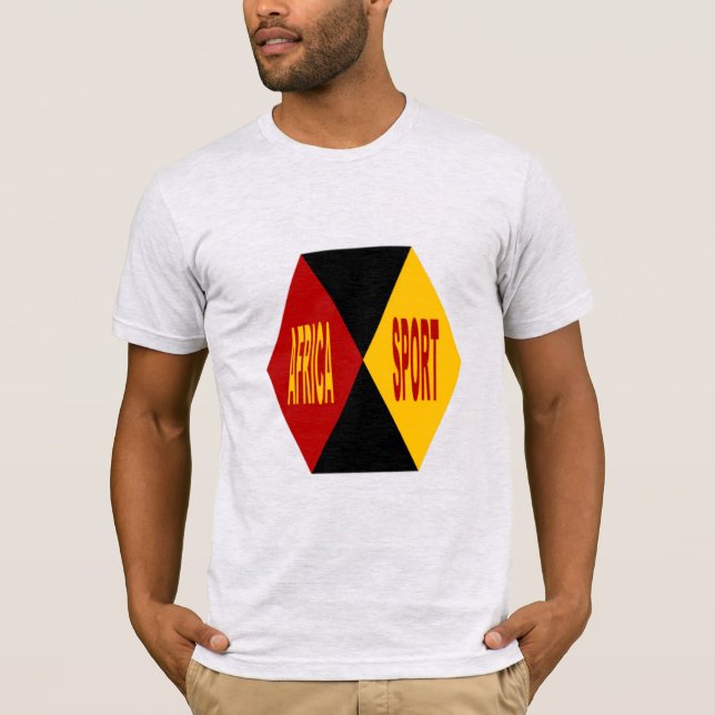 Camiseta T-shirt jersey  gris cendré homme AFRICA  SPORT (Frente)