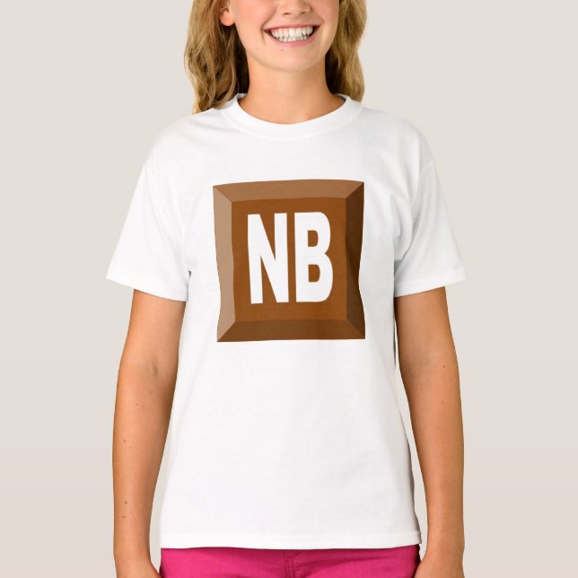 Camiseta T-shirt jersey    Novo Brunsvique CHOCOLATE (Frente)