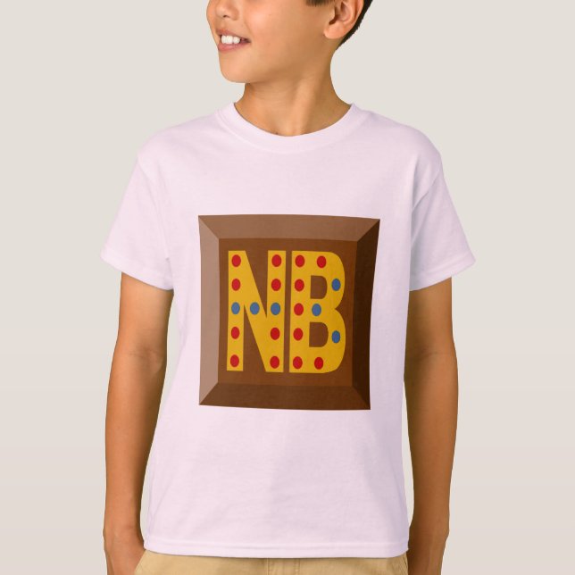 Camiseta T-shirt jersey Novo Brunsvique CHOCOLATE BOMBONS (Frente)