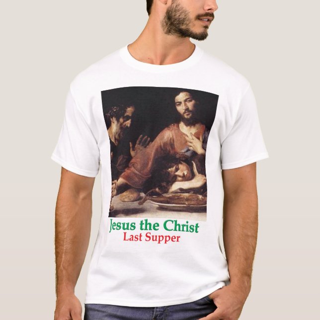 Camiseta T-Shirt Jesus, o Cristo da Última Ceia (Frente)