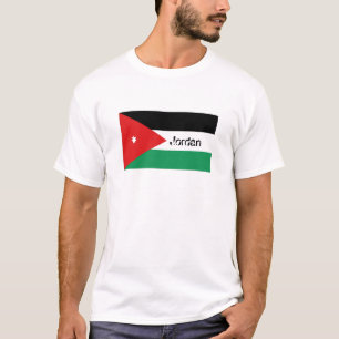 Camiseta T-shirt jordano da lembrança da bandeira de Jord