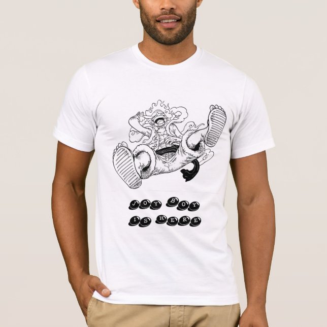 Camiseta T-Shirt Joy Boy Is Here - Bold Statement Design (Frente)