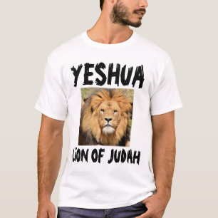 Camiseta T-shirt judaicos messiânicos, Yeshua, leão de
