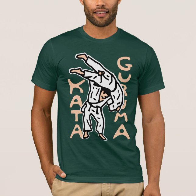 Camiseta t-shirt judo kata guruma (Frente)
