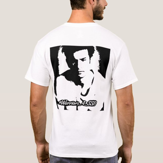 Camiseta T-Shirt Justice 4 SSR Sushant Rajput (Verso)